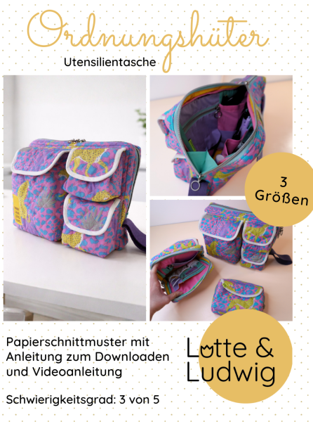 Lotte & Ludwig Papierschnittmuster - Ordnungshüter